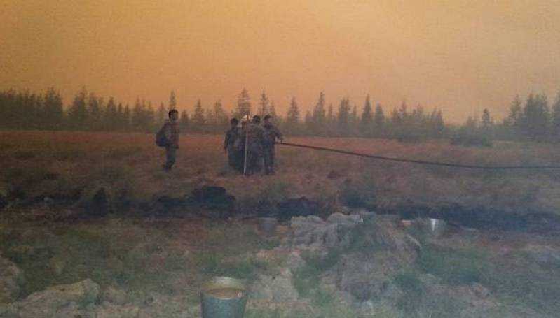 Видеофакт: лесной пожар в Сватае усилился и напугал местных жителей