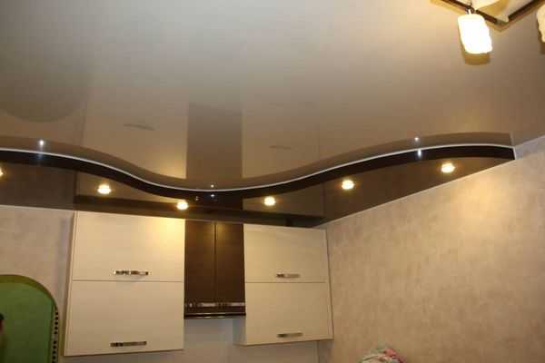 Натяжной потолок на кухне: плюсы и минусы
